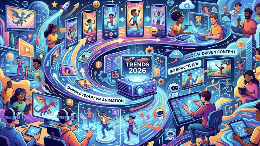 Informe de Tendencias de Vídeo Animado 2026 4 Tendencias de Vídeo Animado