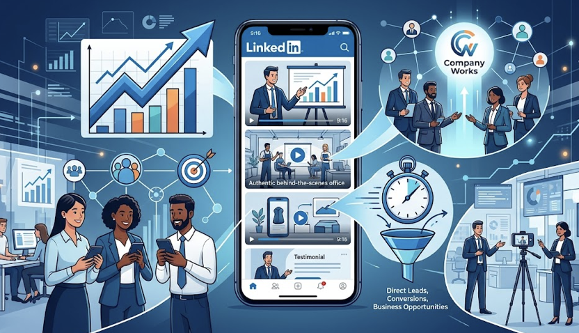 vídeos verticales en LinkedIn