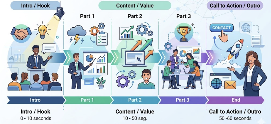 Cómo escribir un guion para video corporativo de 1 minuto que realmente funcione 5 video corporativo de 1 minuto