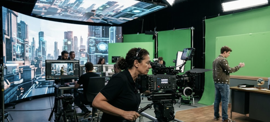 Producción de vídeo híbrida: cómo combinar grabación real con entornos 3D 3 producción de vídeo híbrida