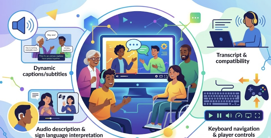 Accesibilidad en vídeos: cómo crear contenido audiovisual inclusivo y cumplir la normativa 4 accesibilidad en vídeos