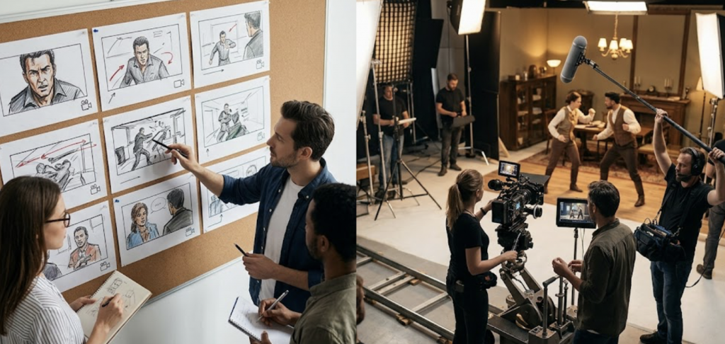 El papel del Storyboarding en la producción de un vídeo de alta calidad 1 storyboarding