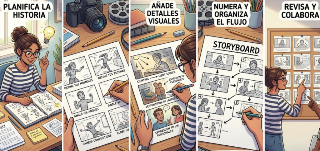 El papel del Storyboarding en la producción de un vídeo de alta calidad 2 storyboard